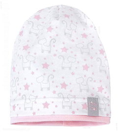 Czapka wiosenna /jesienna, dla dziewczynki, Kitty Star, różowa, 44-46 cm