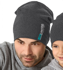Czapka męska wiosna/jesień, grafitowa, Unlimited, 56-58 cm