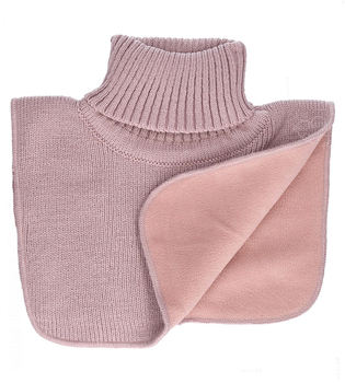 Komin z golfem, golfik, podszewka polar, wrzosowy róż, 3-6 lat