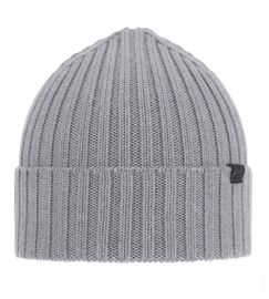 Czapka zimowa męska, wełna merino, Thanan, szary, 56-59 cm