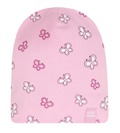 Czapka wiosenna-jesienna dla dziewczynki, różowa, Brita, 45-48 cm
