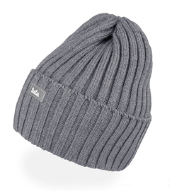 Czapka merino uniwersalna damska/męska, Micaelo, ciemny szary, 56-60cm