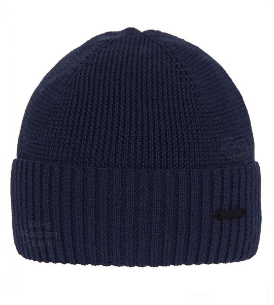 Czapka zimowa męska, z wełną merino, Nehk, granatowy, 55-58 cm