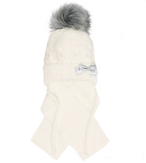 Elegancka czapka i szalik dla dziewczynki, Violinka rozm. 40-44