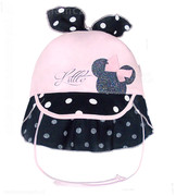 Czapka dla dziewczynki na lato, typu safari, Samira, rozm. 46-48 cm