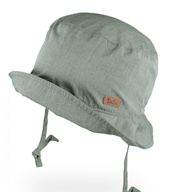 Wiązany kapelusz dla chłopca przeciwsłoneczny UV +30, Gaspar, zielony,  46-48  cm