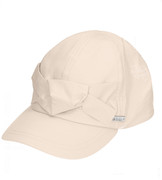 Czapka z daszkiem dla dziewczynki, UV 30+, Dolvito, beżowa, 52-56 cm