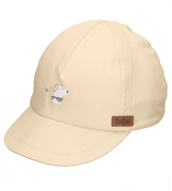 Czapka z daszkiem dla dziecka, filtr UPF 30+, Apsik, kremowa, 48-52 cm