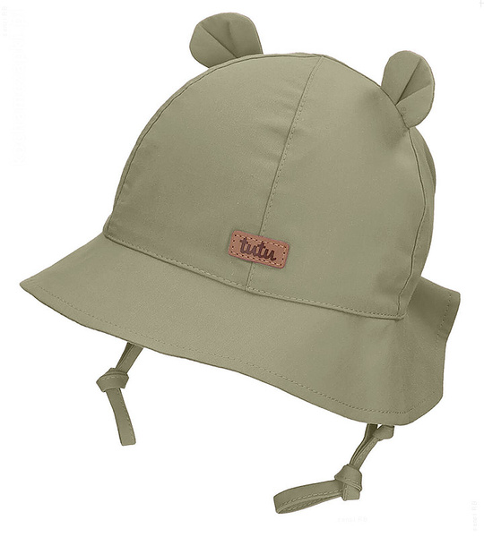 Kapelusz z filtrem UV +30, bawełniany, Zorey, oliwkowy, 50-52 cm