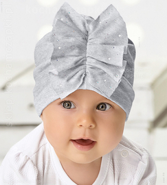 Czapka z falbaną, turban Bilana rozm. 47-50 cm