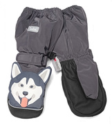 Zimowe ocieplane rękawiczki jednopalczaste na śnieg  i do zabawy Husky rozm: 2-4 lata