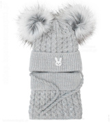 Komplet zimowy czapka i komin/golf dla dziewczynki, Octavia rozm. 49-52 cm