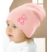 Czapka wiosenna/jesienna, dla dziewczynki, Tedais, róż pudrowy, 52-54 cm