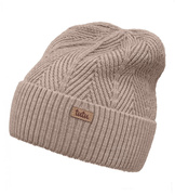 Czapka dziewczęca 100% merino, Engar, beżowa, 50-53 cm