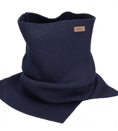 Komin z wełny merino, 7640, unisex, granatowy