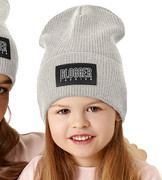 Czapka wiosenna/jesienna, dla dziewczynki, szary perłowy, BlogFash, 52-54 cm