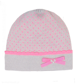 Dzianinowa czapeczka dla dziewczynki, Darma, rozm. 40-43 cm