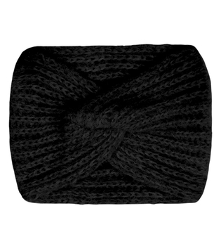 Opaska zimowa na głowę, dla dziewczynki, 578, czarna, obw. 48-51 cm
