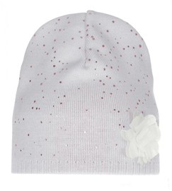 Czapka wiosenna/jesienna dla dziewczynki, szara, Refia, rozm. 52-54 cm