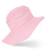 Kapelusz damski z dużym rondem, lniany na lato, Eanda, różowy, 55-56 cm