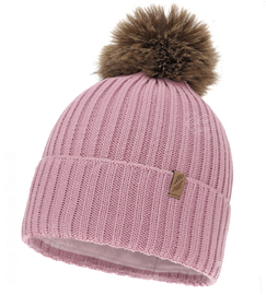Czapka zimowa damska, z wełną merino, Marizza, wrzosowa, 54-56 cm