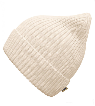 Czapka merino 100% zimowa, damska, Kaelin, kremowa, 56-60 cm