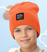 Czapka wiosenna/jesienna dla chłpca, Darde, pomarańczowa, 52-55 cm