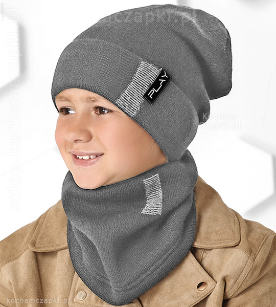 Beanie czapka i komin jesień / zima  Urlic  rozm. 53-56 cm 