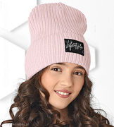 Modna czapka dla nastolatki LifeStyle rozm. 54-57 cm