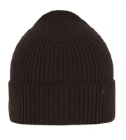 Czapka zimowa męska/młodzieżowa, wełna merino, Rhotin, brązowa, 55-57 cm