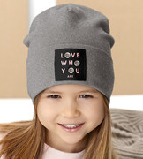 Czapka dla dziewczynki, wiosenna-jesienna, czarny, Liefde, 48-50 cm