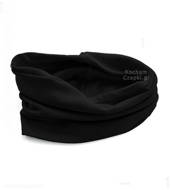 Komin dla dziecka, tuba, golf, bawełniany, czarny  (L)