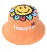 Kapelusz dla dziewczynki, na lato/wiosnę,  Fineapple, pomarańczowy, 46-48 cm