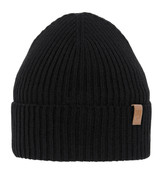 Czapka wiosenna/jesienna wprążek, czarna, Usimi, 52-54 cm