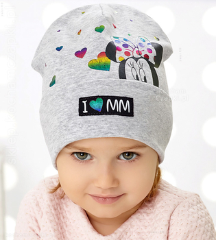 Czapka jesienna/wiosenna, z myszką Minnie, Neolia, rozm. 44-47  cm