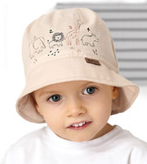 Kapelusz dla chłopca, na lato, jasny beż, Kasada, 50-52 cm