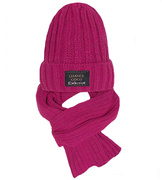 Modna czapka i szalik dla nastolatki, Chance Coco, rozm. 55-58