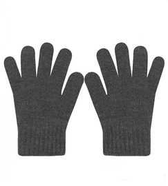 Rękawiczki damskie, zimowe, 30% wełna, Ozzeno, grafitowe, uniwersalne