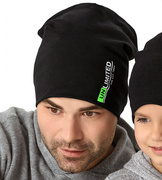 Męska czapka sportowa bawełniana na wiosnę / jesień, czarna, Unlimited. 56-58 cm