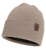 Męska czapka, wełna merino, podszewka polar, Gohan, beżowy (17), 55-60cm