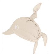 Chustka z daszkiem, bawełniana na lato dla dziewczynki, beżowy jasny, Erine, 46-50 cm