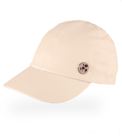 Czapka z daszkiem dla dziewczynki, filtr UV, Migga, beżowa, 46-50 cm