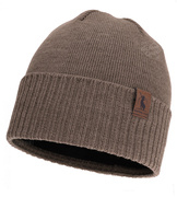 Męska czapka, wełna merino, podszewka polar, Gohan, brązowy jasny (18), 55-60cm