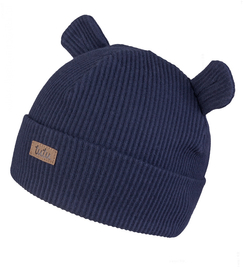 Czapka wiosenna / jesienna dla chłopca, granatowa, Mavier,  44-46 cm