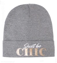 Bawełniana czapka na jesień /zimę młodzieżowa Chic rozm. 52-54 cm