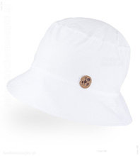 Biały kapelusz dla dziecka, na lato, filtr UV +30, Hipolito, 48-50 cm