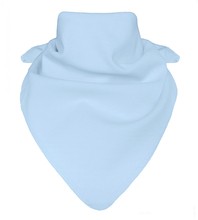 Chustka dla niemowlaka, pod szyję, na głowę z bawełny, niebieski jasny, wiek 3-24 miesięcy
