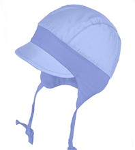 Czapka na lato dla chłopca, filtr UV, niebieska, Piloto, 36-38 cm