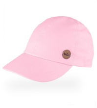 Czapka z daszkiem dla dziewczynki, filtr UV, Migga, różowa, 46-50 cm