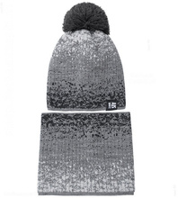 Czapka zimowa Barun z pomponem i komin, rozm. 50-54 cm